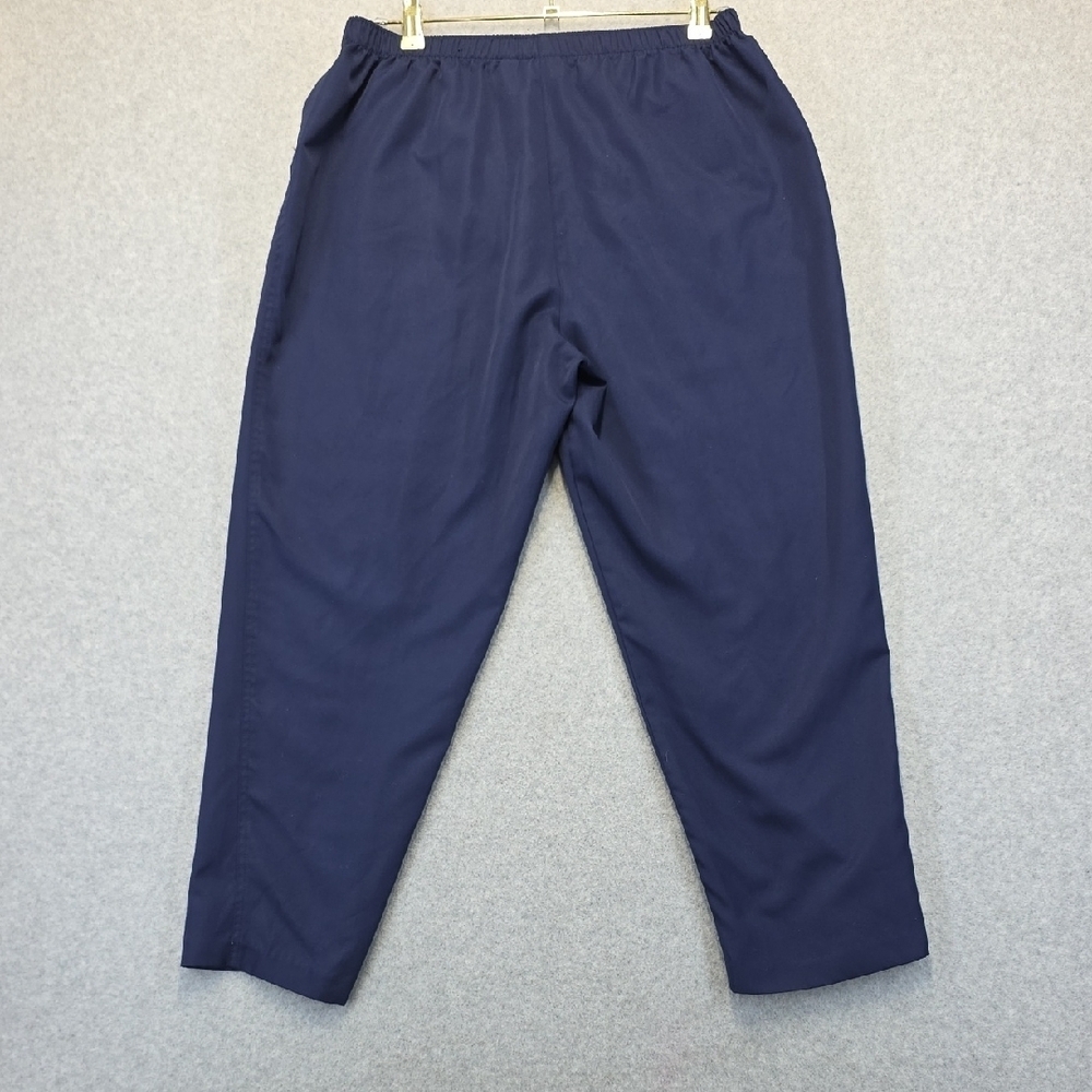 Kim Rogers Petite 14PS Navy Pull On Pants Elastic Waist Career - Picture 6 of 8